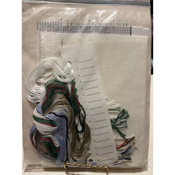 Winter Bunny Country Cross Stitch  Holly #9701 Rabbit RARE - Picture 2 of 2